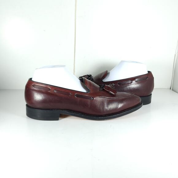 Johnston Murphy Men\'s Aristocraft US9B/D Burgundy Leather Tassel Loafers main image 15